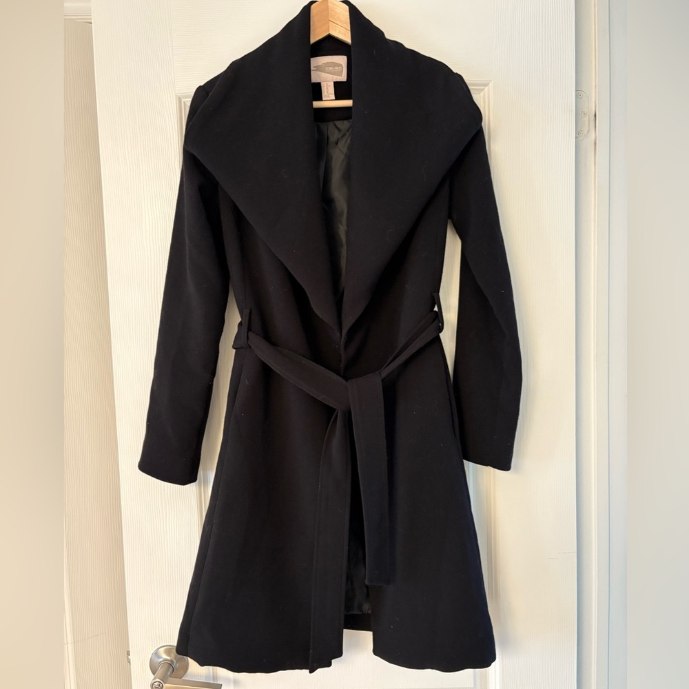 Black Belted Coat